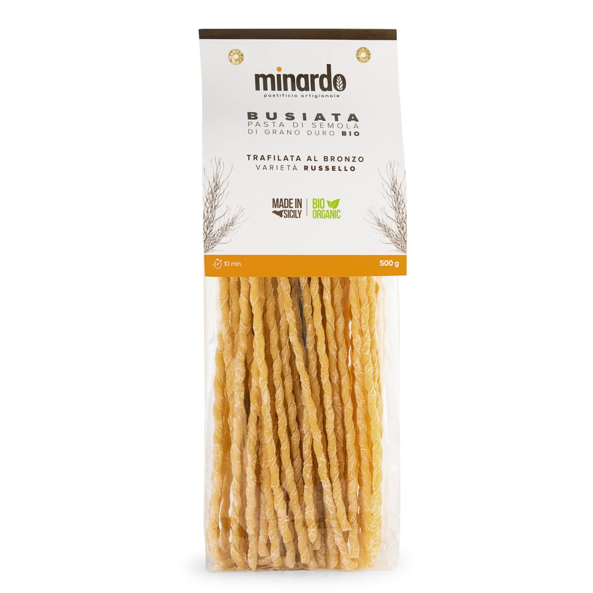 Busiata lunga - Organic durum wheat semolina pasta - 500 gr